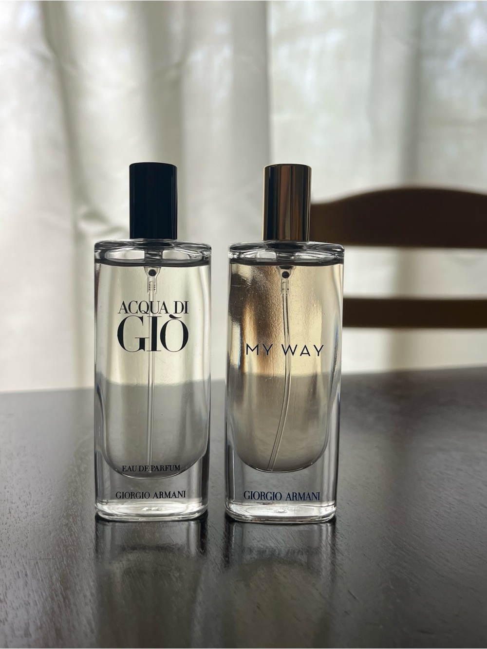 Giorgio Armani 15ml perfume duo — ACQUA DI GIO & MY WAY